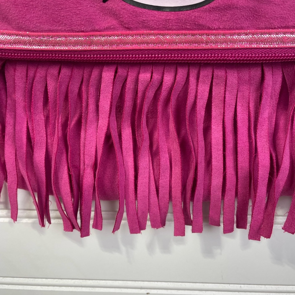 Hello Kitty Sanrio Pink Glitter Fringe Crossbody Bag/Purse EUC - Picture 12 of 13